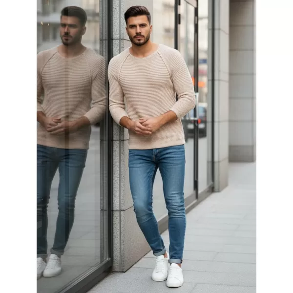  Herrenpullover DSTREET WX1578 BEIGE 