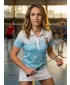 Damen-Weihnachts-T-Shirt mit Premium-Kragen ALTISPORT VOJ/ALWVN3TR05 BLAU
