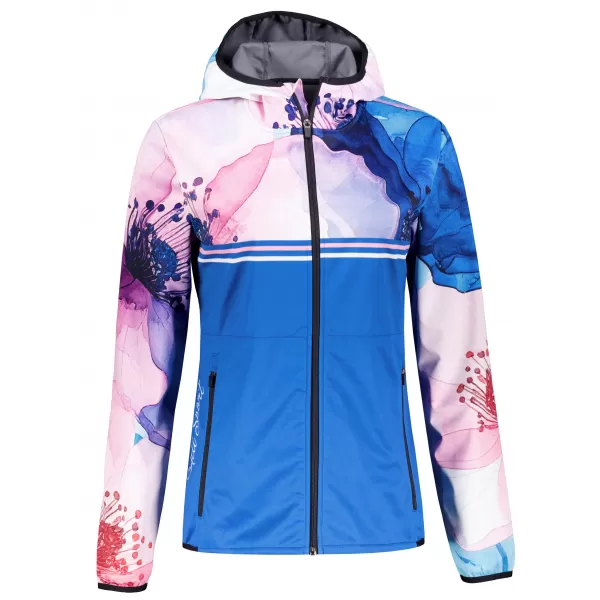  Premium-Softshelljacke für Damen ALTISPORT VOJ/ALW117JACK01 BLAU/ROSA 
