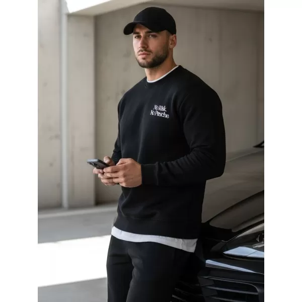 Herren-Sweatshirt DSTREET BX5947 SCHWARZ 
