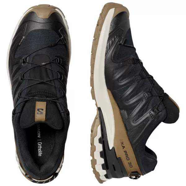  Herrenschuhe SALOMON XA PRO 3D V9 GTX LIFELONG M L47963800 SCHWARZ/KOJOTENBRAUN/VANILLEEIS 