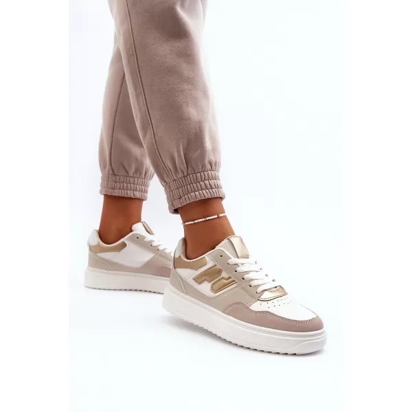  Damen-Sneaker BOTO REGINES 30370 WEIß/GOLD 