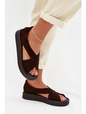 Damensandalen ZAZOO 3196 SCHWARZ