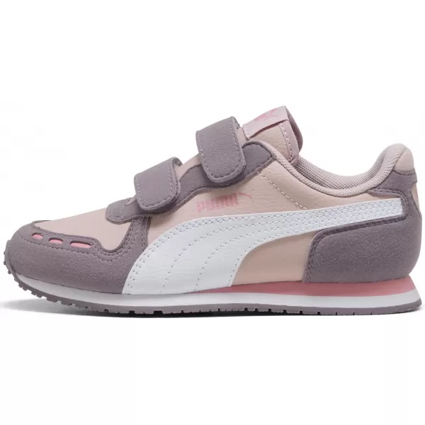 Kinderschuhe PUMA CABANA RACER SL 20 V PS 383730-22 LILA NEBEL/WEIß/PFLAUMENMARMELADE 