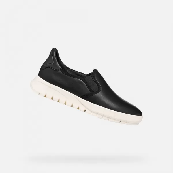  Damen-Sneaker GEOX FLEXTRIDE PLUS G012973 SCHWARZ 