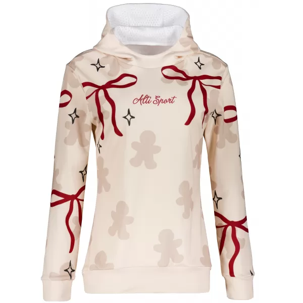  Premium-Weihnachts-Sweatshirt für Damen ALTISPORT VOJ/ALWVN10MI01 CREMIG 