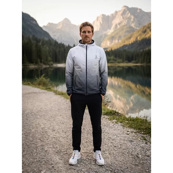  Premium-Softshelljacke für Herren ALTISPORT VOJ/ALM126JACK01 SCHWARZ UND WEIß 