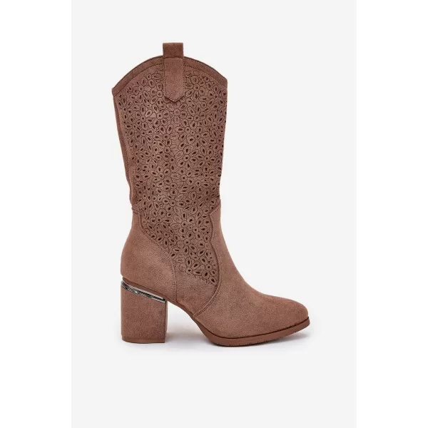  Damenstiefel S.BARSKI HY51-238 KAFFEE 