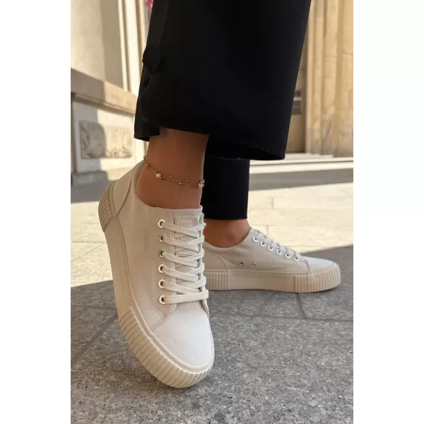  Damen-Sneaker BIG STAR RR274407 BEIGE Big Star Shoes 