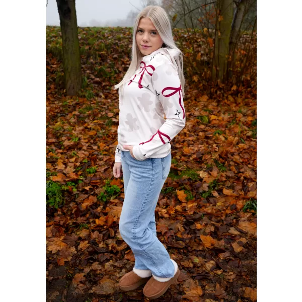 Premium-Weihnachts-Sweatshirt für Damen ALTISPORT VOJ/ALWVN10MI01 CREMIG 