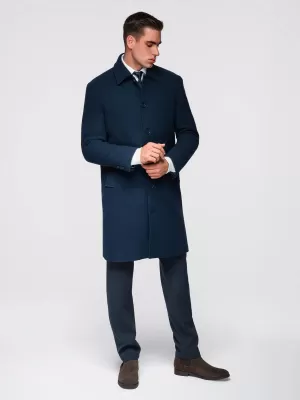 Herrenmantel OMBRE OM-COWC-0135 MARINEBLAU
