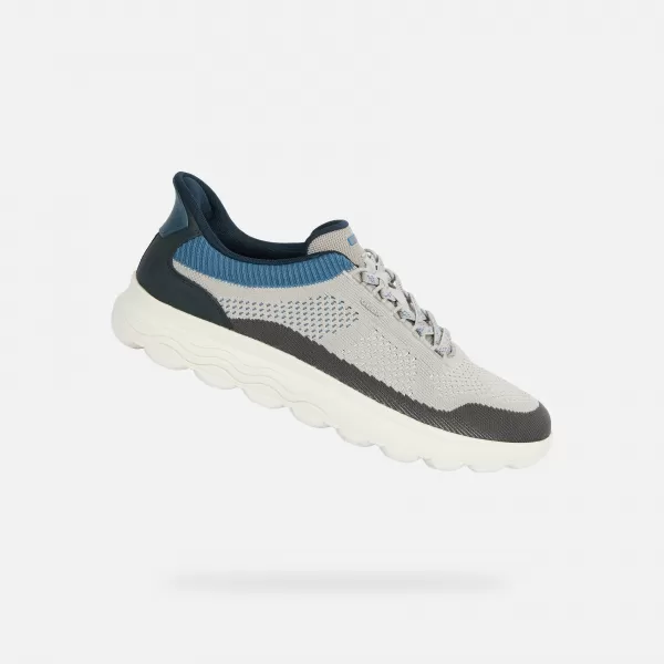  Herren-Sneaker GEOX SPHERICA PLUS FAST IN G014664 GRAU 