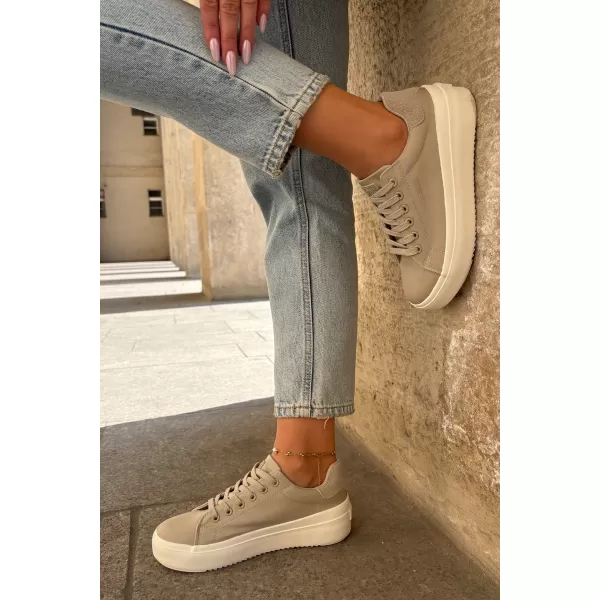  Damen-Sneaker BIG STAR RR274465 BEIGE Big Star Shoes 