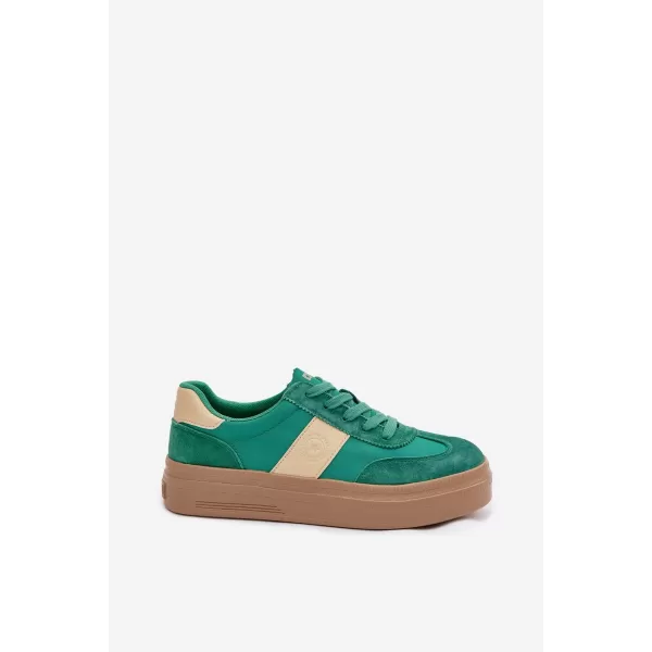  Damen-Sneaker BIG STAR TT274163 GRÜN Big Star Shoes 