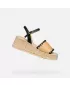 Keilschuhe für Damen GEOX ALEMERIA G012882 SCHWARZ