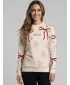 Premium-Weihnachts-Sweatshirt für Damen ALTISPORT VOJ/ALWVN10MI01 CREMIG