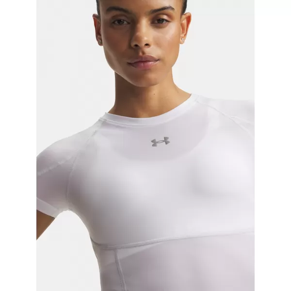  Damen-T-Shirt UNDER ARMOUR HEATGEAR ELITE SS 6015368-100 WEIß 