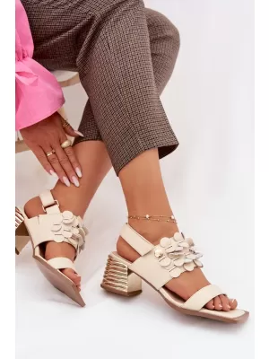 Damensandalen D&A CR61-3062 BEIGE