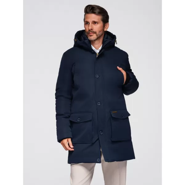  Herrenparka OMBRE OM-JAPJ-0287 MARINEBLAU 