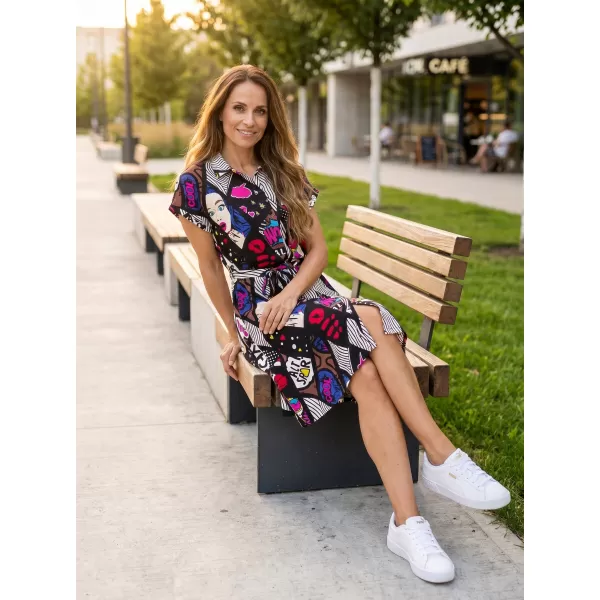  Kleid ALTISPORT HANNYA SCHWARZ/WEIß 