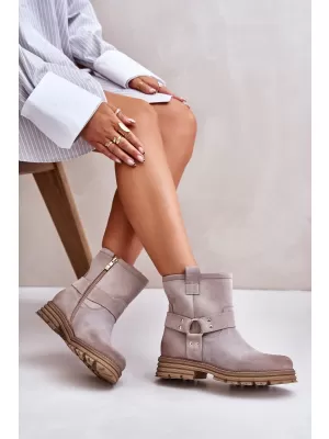 Damenschuhe mit Absatz BOTO CAPPUCINO 33658 VELOURS