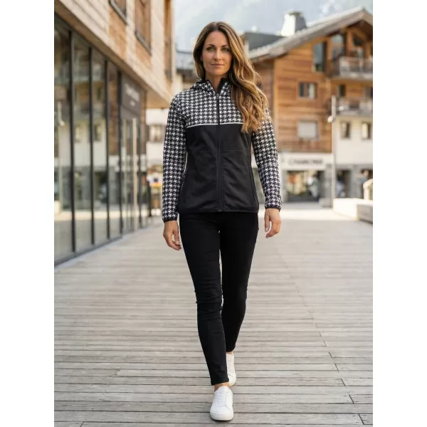  Premium-Softshelljacke für Damen ALTISPORT VOJ/ALW048JACK01 SCHWARZ UND WEIß 