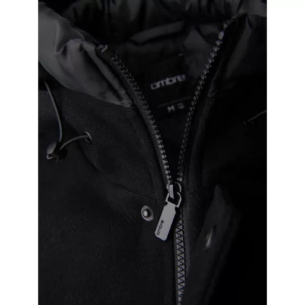  Herrenmantel OMBRE OM-COWC-0132 SCHWARZ 
