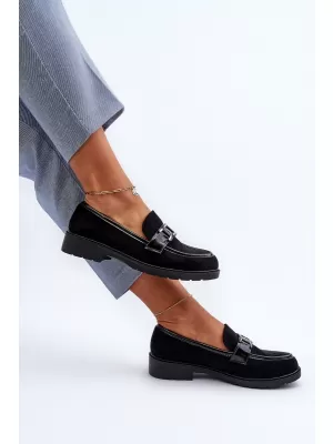Damenmokassins S.BARSKI HY350A SCHWARZ