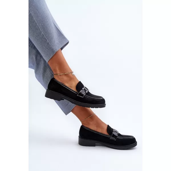  Damenmokassins S.BARSKI HY350A SCHWARZ 