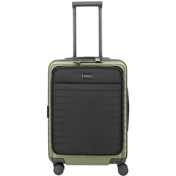  Koffer TITAN Upgrade S23 Front pocket Forest green WALDGRÜN 