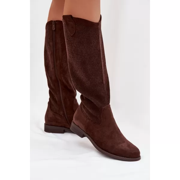  Damenstiefel S.BARSKI HY61-8022 BRAUN 
