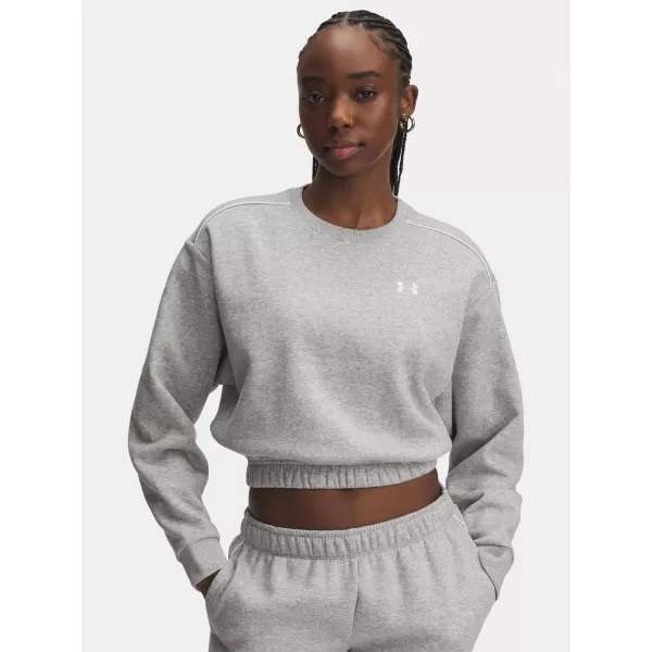  Damen-Sweatshirt UNDER ARMOUR UA RIVAL FLEECE PIPED CREW 6007035-011 GRAU 