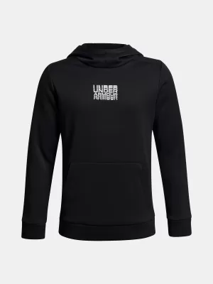 Jungen-Sweatshirt UNDER ARMOUR UA ARMOUR FLC RETRO GRPHC HD 6003812-001 SCHWARZ