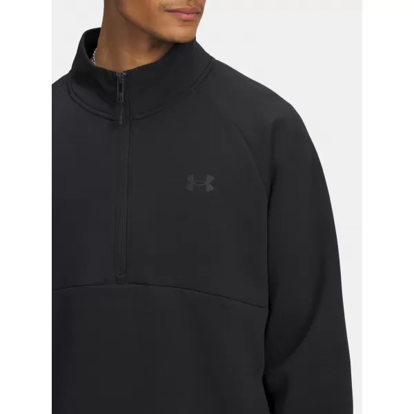  Herren-Sweatshirt UNDER ARMOUR UNSTOPPABLE FLC HALF ZIP 6003868-001 SCHWARZ 