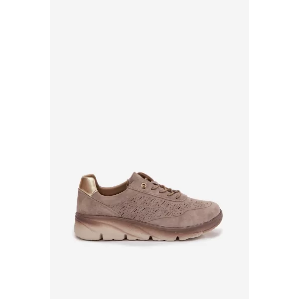  Damen-Sneaker SERGIO LEONE SP-002 BRAUN 