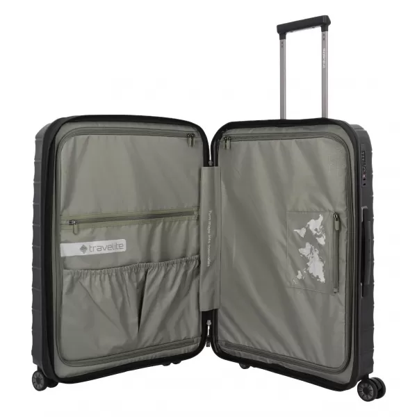  Koffer TRAVELITE Mooby S,M,L Front pocket SCHWARZ 