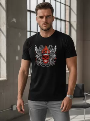 Herren-T-Shirt DSTREET NX058R SCHWARZ