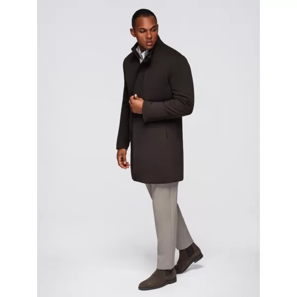  Herrenmantel OMBRE OM-COWC-0136 DUNKELBRAUN 