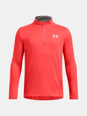 T-Shirt für Jungen UNDER ARMOUR TECH UTILITY 1/4 ZIP 1390029-847 ORANGE