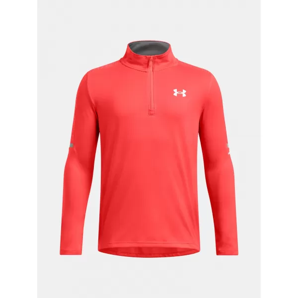  T-Shirt für Jungen UNDER ARMOUR TECH UTILITY 1/4 ZIP 1390029-847 ORANGE 