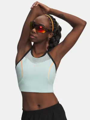 Damen-Tanktop UNDER ARMOUR UA VELOCITI ELITE CROP TANK 6009499-703 GRÜN
