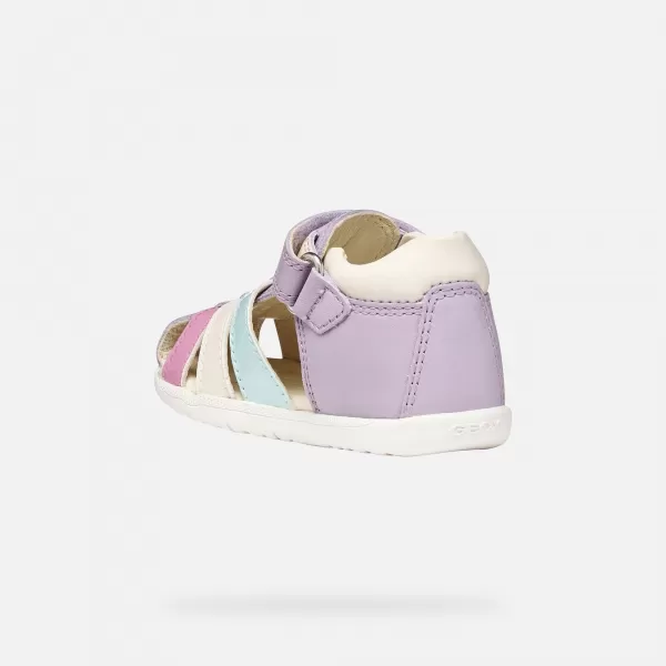  Erste Schritte für Mädchen GEOX SANDAL MACCHIA B254WB08502C8888 LILA 
