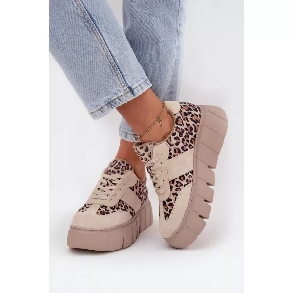  Damen-Sneaker VINCEZA LEOPARDO BEIGE 