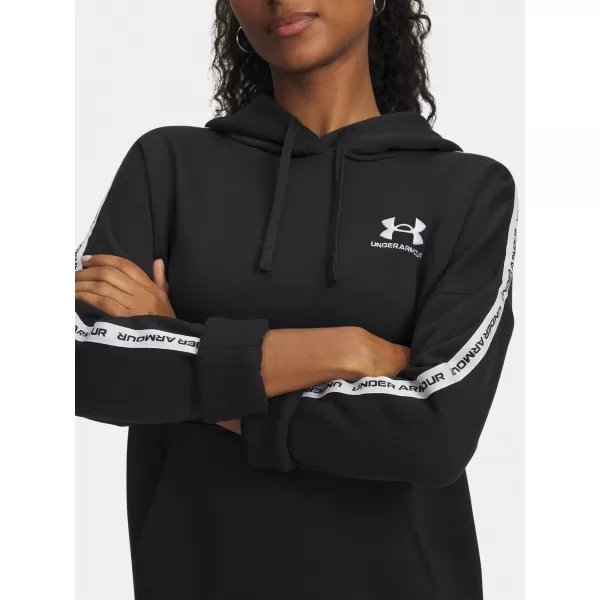  Damen-Sweatshirt UNDER ARMOUR ICON FLEECE TAPED HDY 6003708-004 SCHWARZ 