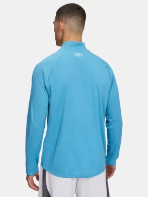 Herren-T-Shirt UNDER ARMOUR UA TECH TEXTURED 1/2 ZIP 1382797-453 BLAU