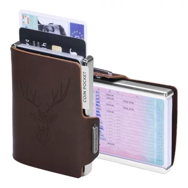 Geldbörse MONDRAGHI Silhouette Classic Deer BRAUN 