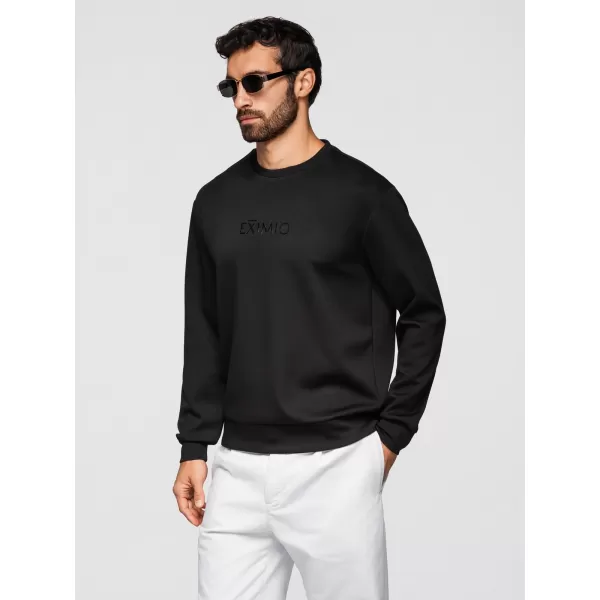  Herren-Sweatshirt OMBRE OM-SNBC-0199 SCHWARZ 