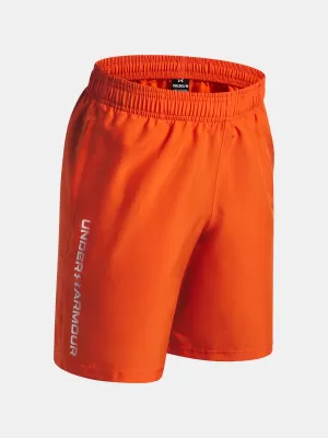 Shorts für Jungen UNDER ARMOUR UA TECH WOVEN WORDMARK SHORT 1383341-844 ORANGE