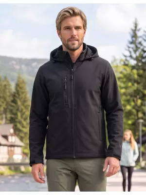 Herren-Softshelljacke ALTISPORT NoPrint NP/ALM845 SCHWARZ