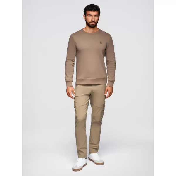  Herren-Sweatshirt OMBRE OM-SSNZ-0243 HELLBRAUN 
